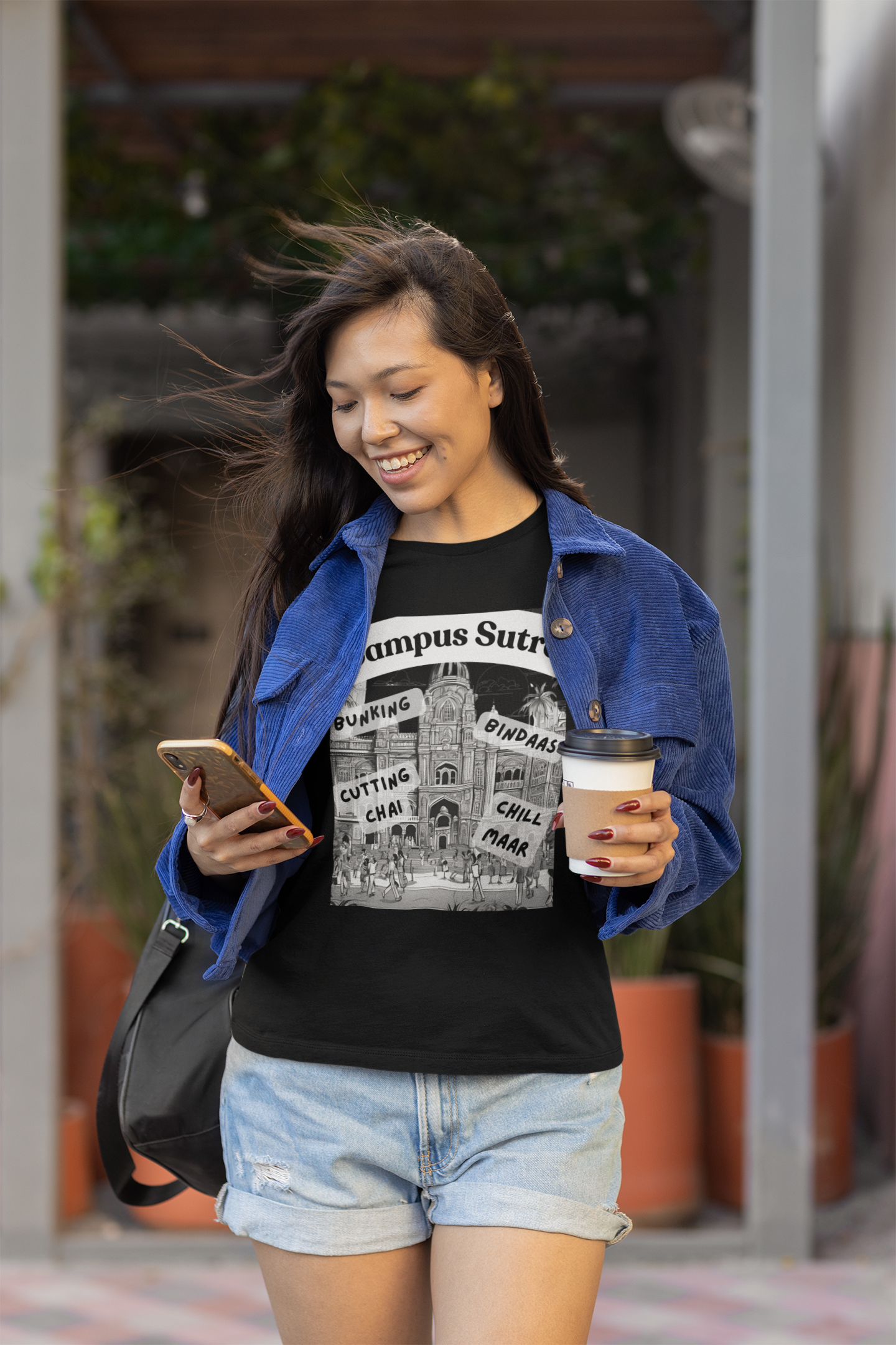 Black College Campus Design Unisex T-Shirt