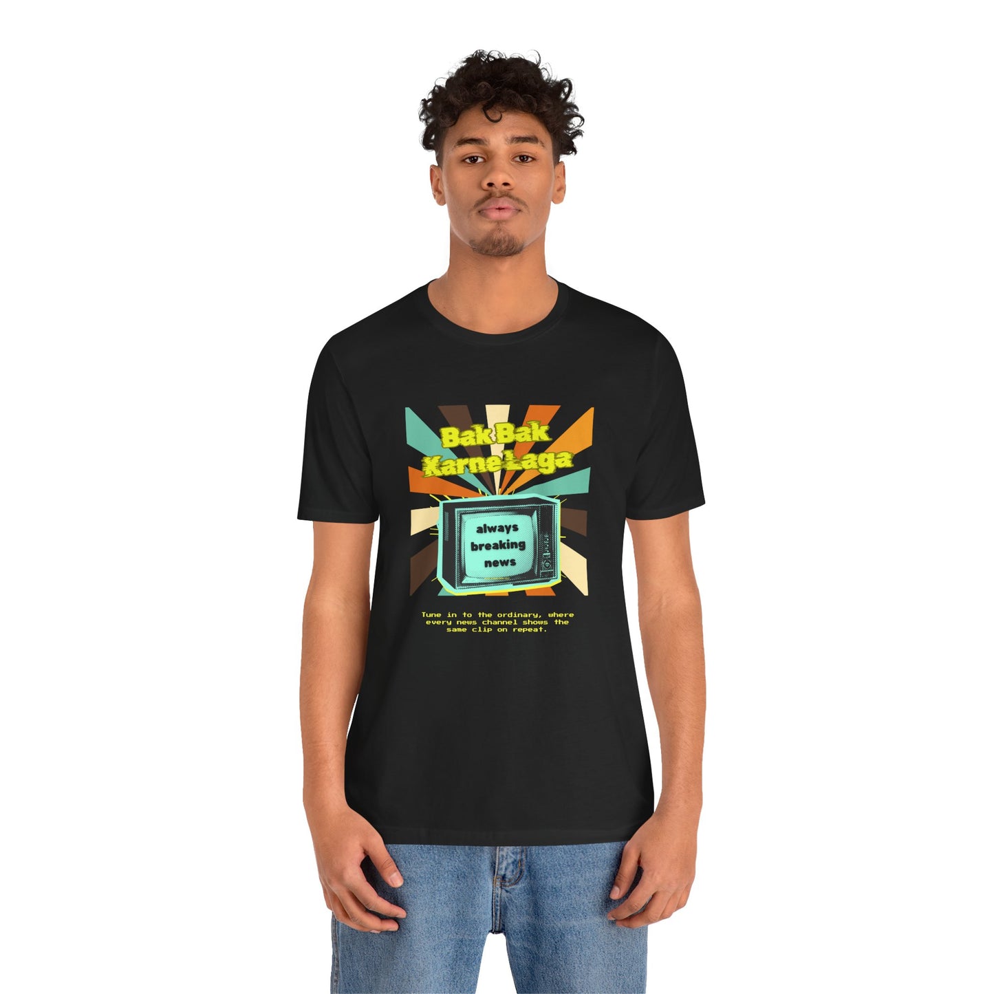 Breaking News Unisex T-Shirt-Black